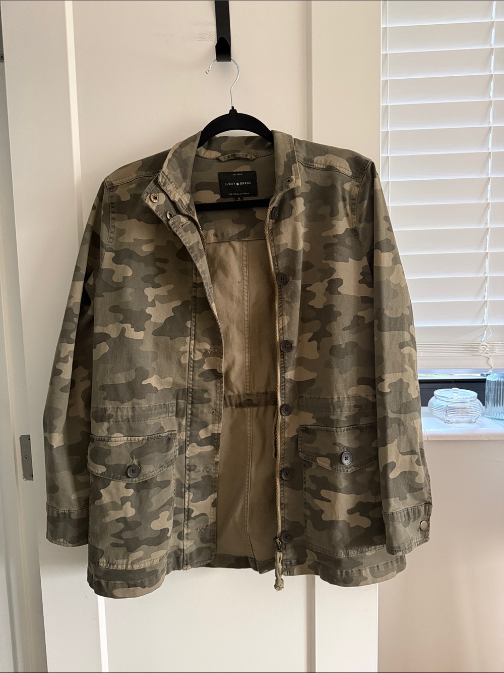 Lucky Brand Utility Camo Field Jacket - Olive Camo